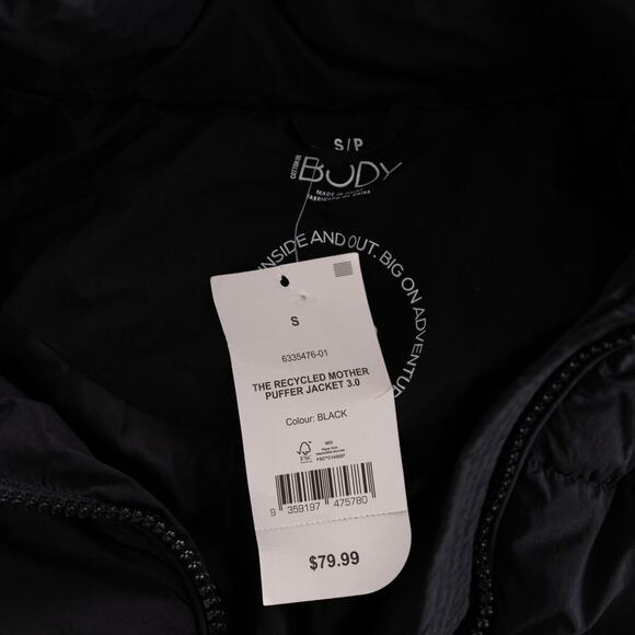 Cotton On Women the Recycled Mother Puffer Jacket 3.0 Black Size S (Pre owned) - Picture 4 of 6
